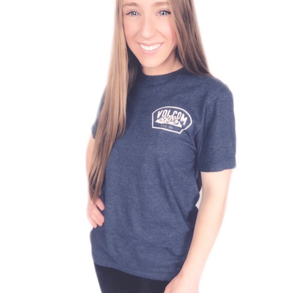 Volcom Other - Volcom navy blue gray short sleeve T-shirt small